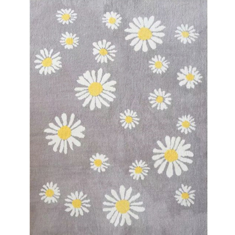 BowLift | Colorful Kids Room Rug Comfort Polka Dot Print Rug Cotton Blend Pet Friendly Washable Rug
