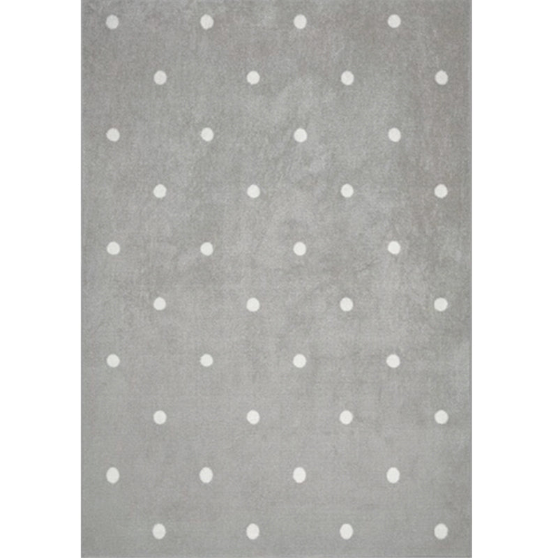 BowLift | Colorful Kids Room Rug Comfort Polka Dot Print Rug Cotton Blend Pet Friendly Washable Rug