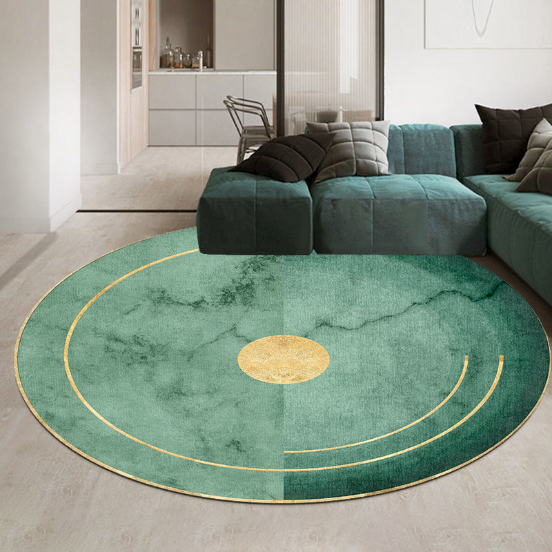 BowLift | Casual Minimalist Area Rug Multi-color Geometric Pattern Carpet Anti-slip Backing Carpet for Bedroom