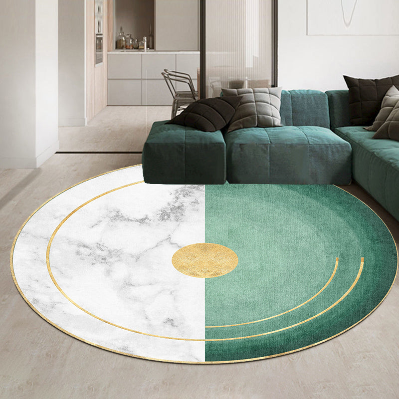BowLift | Casual Minimalist Area Rug Multi-color Geometric Pattern Carpet Anti-slip Backing Carpet for Bedroom