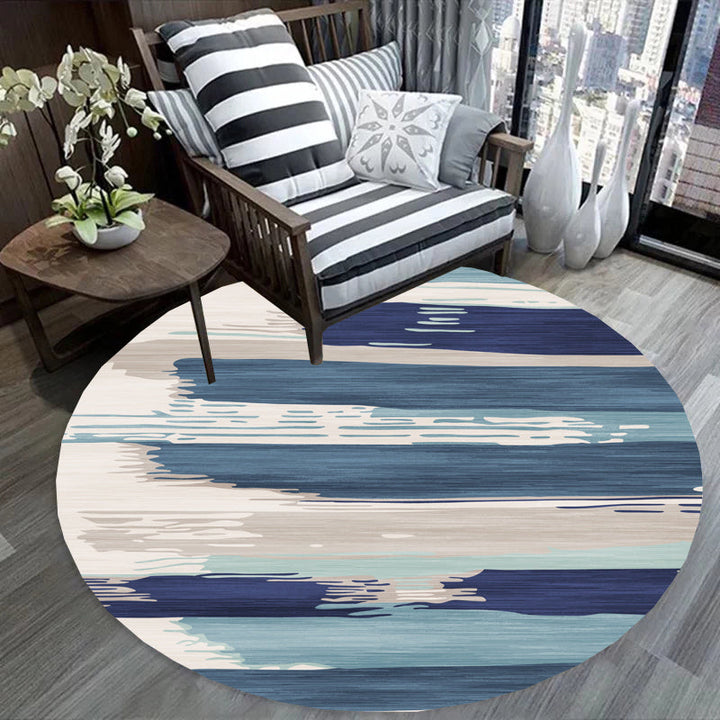 BowLift | Creative Abstract Printed Area Rug Multicolor Synthetic Carpet Non-Slip Back Stain Resistant Rug for Bedroom