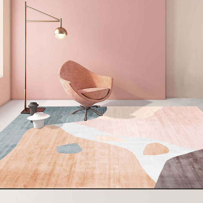 BowLift | Multi-Color Bedroom Rug Nordic Geometric Printed Rug Cotton Blend Non-Slip Backing Easy Care Rug