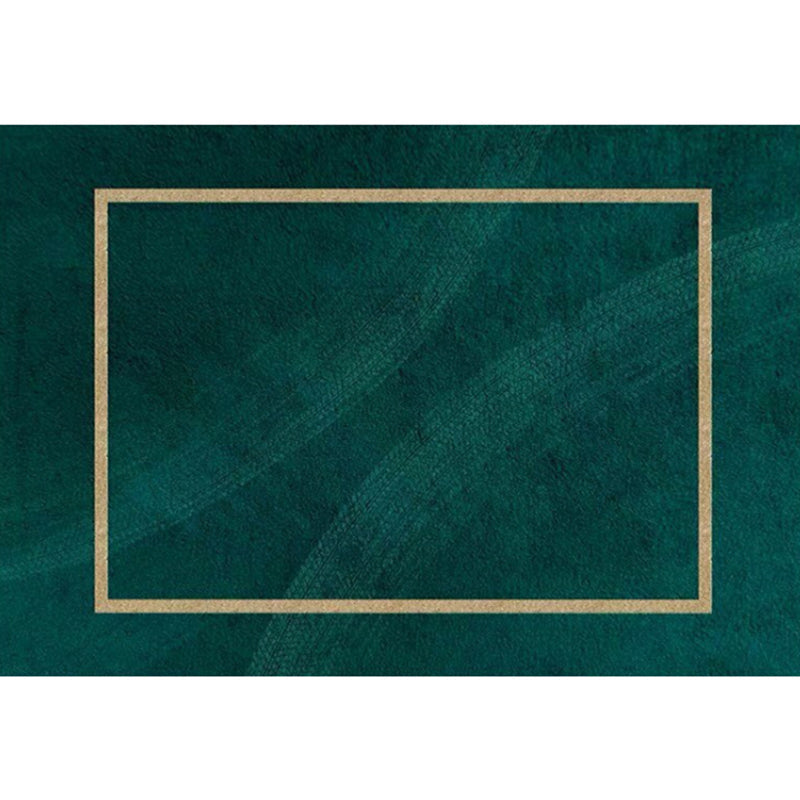 BowLift | Blackgreen Living Room Carpet Trendy Geometric Pattern Area Carpet Cotton Blend Pet Friendly Carpet