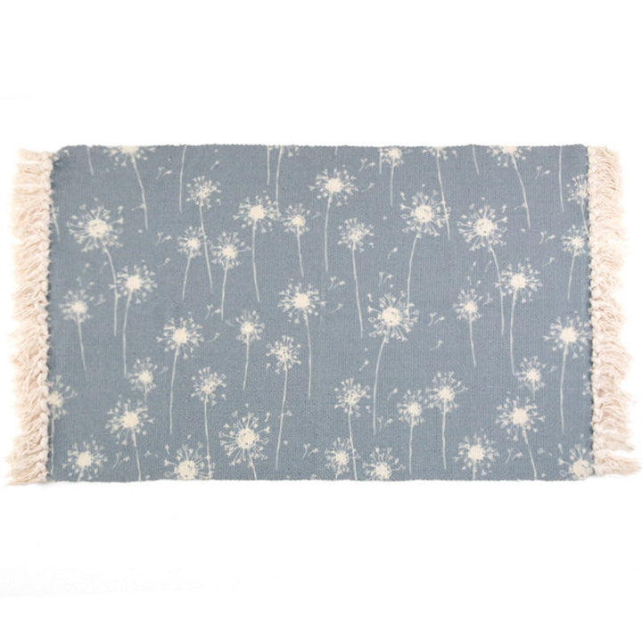 BowLift | Retro Bedroom Rug Multicolored Geometric Print Area Rug Fabric Machine Washable Carpet with Fringe