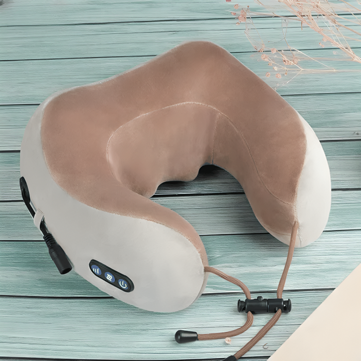 BowLift | Neck Pillow Massager Velvet Memory Foam Travel