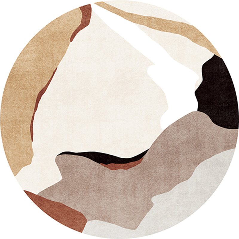 BowLift | Multi Color Home Decor Rug Trendy Abstract Printed Area Rug Polyester Non-Slip Backing Washable Rug