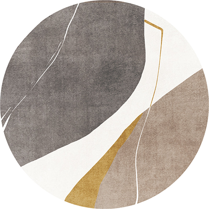 BowLift | Multi Color Home Decor Rug Trendy Abstract Printed Area Rug Polyester Non-Slip Backing Washable Rug