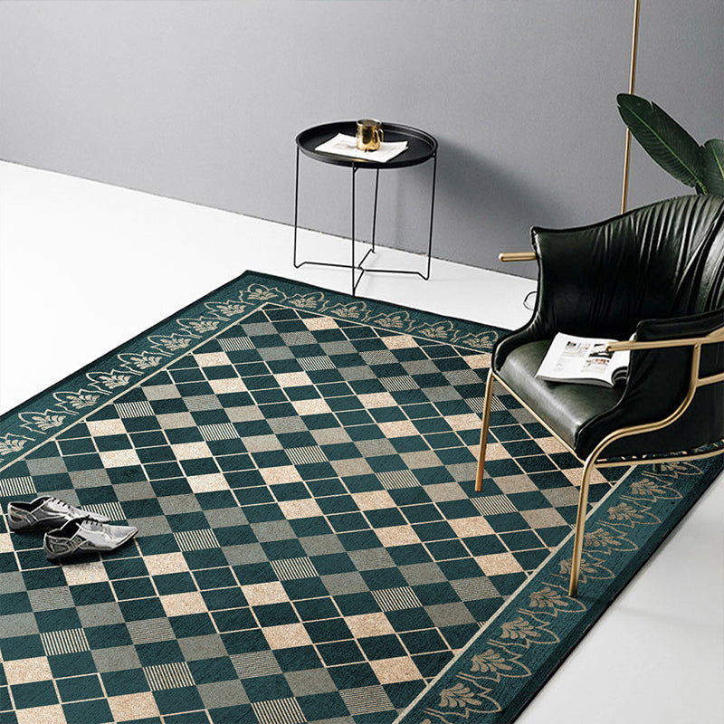 BowLift | Novelty Abstract Printed Carpet Multi Colored Cotton Blend Area Rug Easy Maintenance Non-Slip Backing Carpet for Living Room