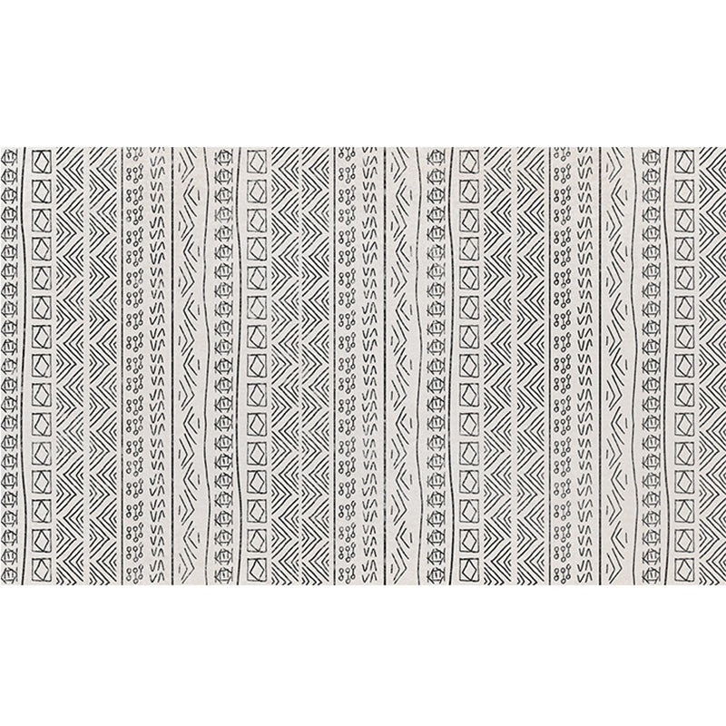BowLift | Retro Multicolored Geometric Rug Cotton Blend Moroccan Rug Pet Friendly Machine Washable Rug for Decoration