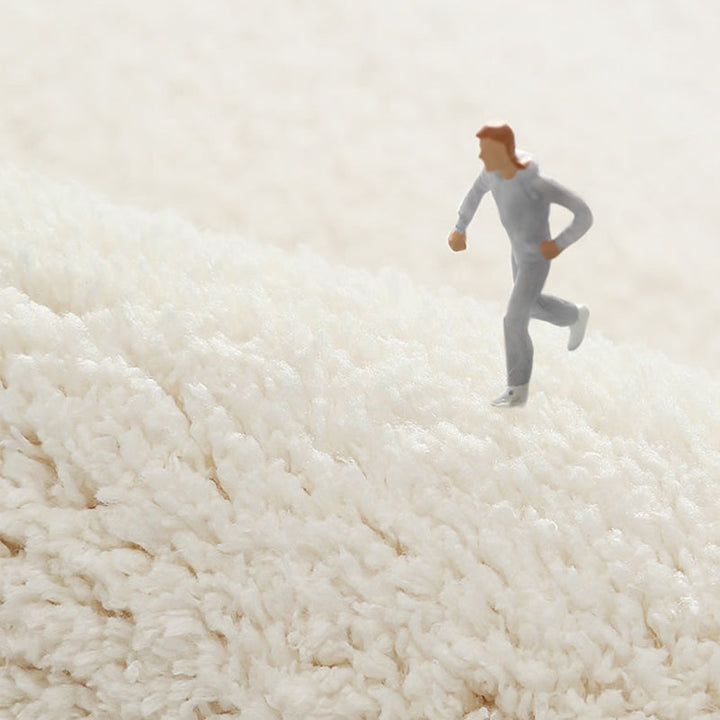 BowLift | Relaxed Bedroom Rug Multicolored Simple Rug Lambswool Non-Slip Back Easy to Care for Washable Indoor Rug