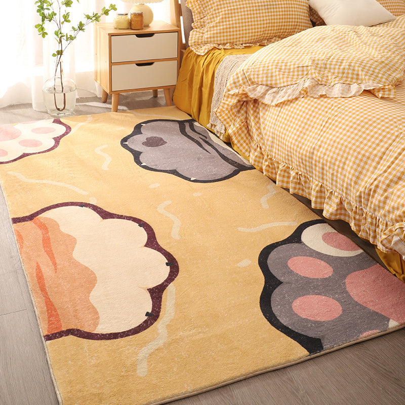 BowLift | Beautiful children's room rug Multicolored cartoon print area rug synthetic non-slip back pet-friendly rug