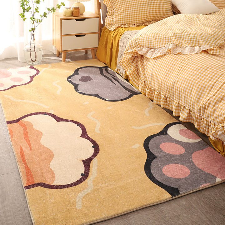 BowLift | Beautiful children's room rug Multicolored cartoon print area rug synthetic non-slip back pet-friendly rug
