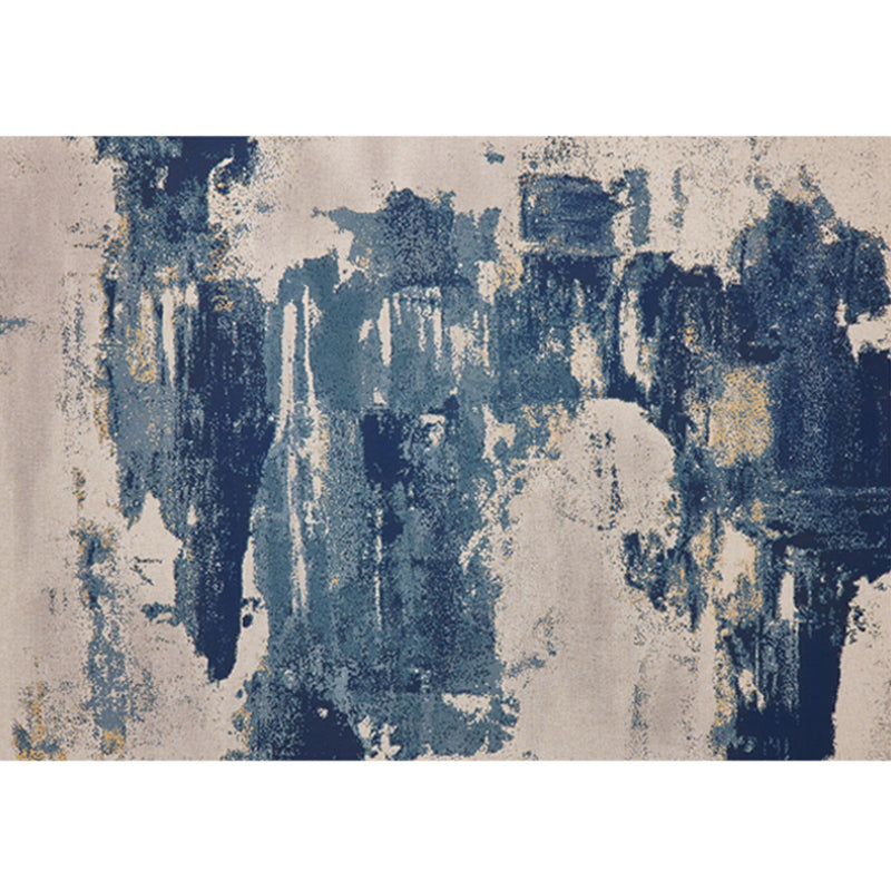 BowLift | Creative abstract patterned rug Multicolored cotton blend area rug non-slip machine washable indoor rug for decoration