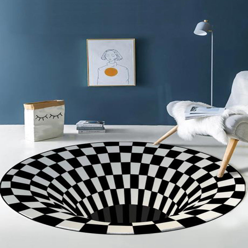 BowLift | Multicolored unique carpet Synthetic 3D geometric print carpet non-slip backing pet-friendly carpet for bedroom