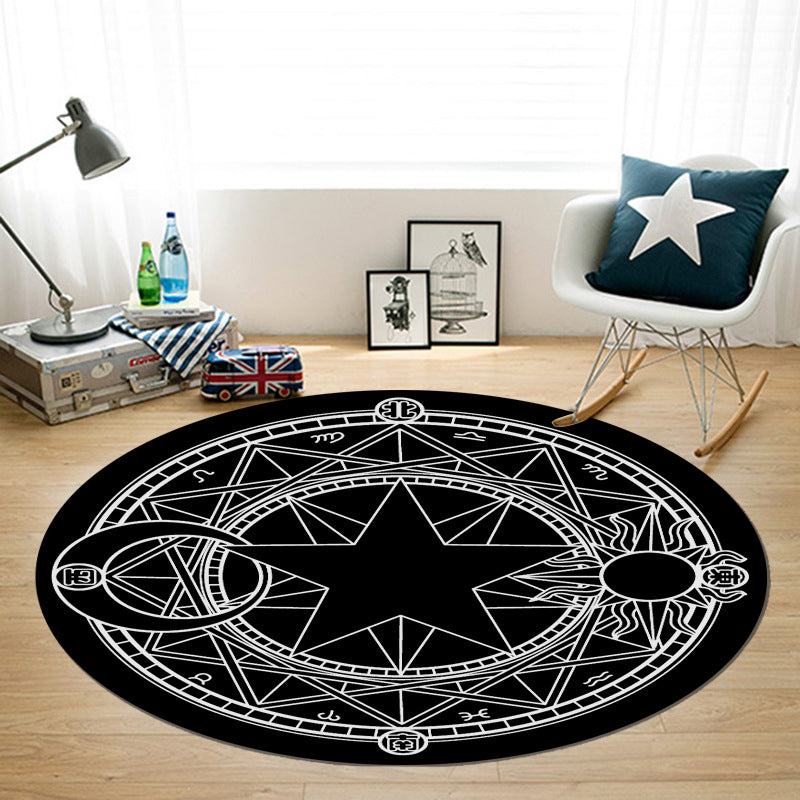 BowLift | Multicolored unique carpet Synthetic 3D geometric print carpet non-slip backing pet-friendly carpet for bedroom