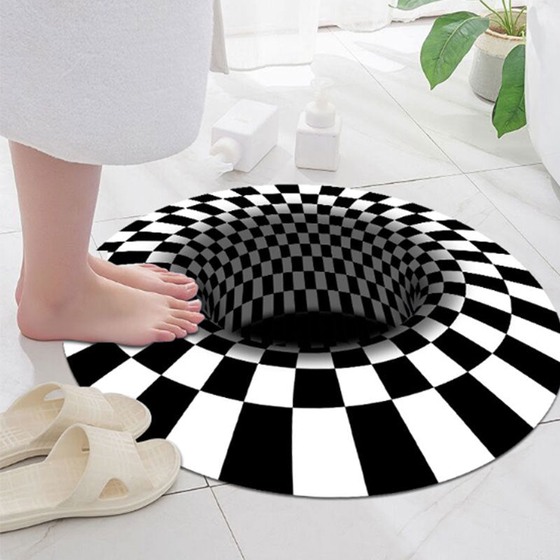 BowLift | Multicolored unique carpet Synthetic 3D geometric print carpet non-slip backing pet-friendly carpet for bedroom