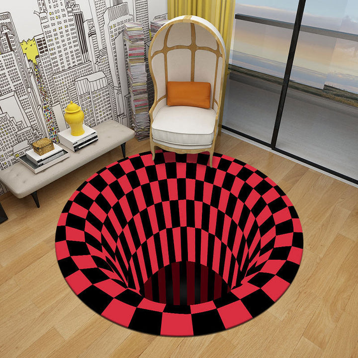 BowLift | Multicolored unique carpet Synthetic 3D geometric print carpet non-slip backing pet-friendly carpet for bedroom