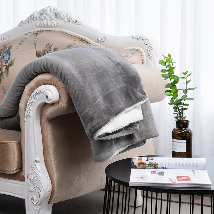 Women soft and warming fleece blanket Bowlift