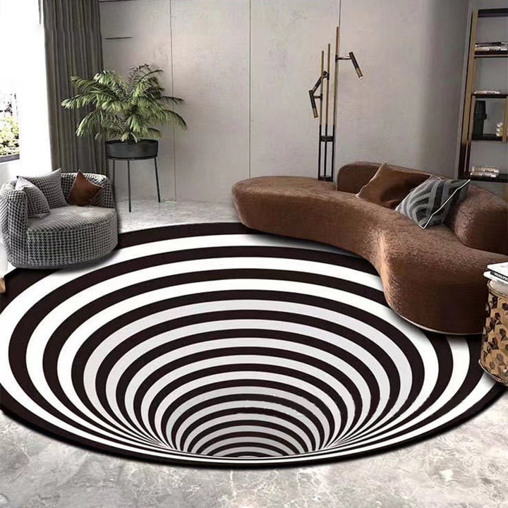 BowLift | Scandinavian decorative carpet Multicolored 3D check carpet Polypropylene Easy care Machine washable carpet