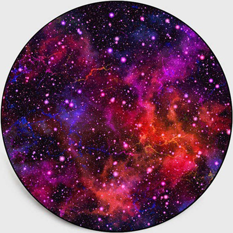 BowLift | Colorful Children's Room Rug Contemporary Space 3D Printed Carpet Polyester Non-Slip Washable Rug