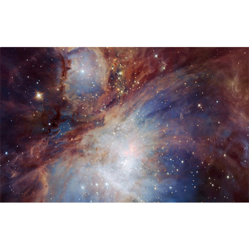 BowLift | Soothing Children's Rug Multicolor 3D Starry Sky Pattern Rug Polypropylene Non-Slip Machine Washable Rug
