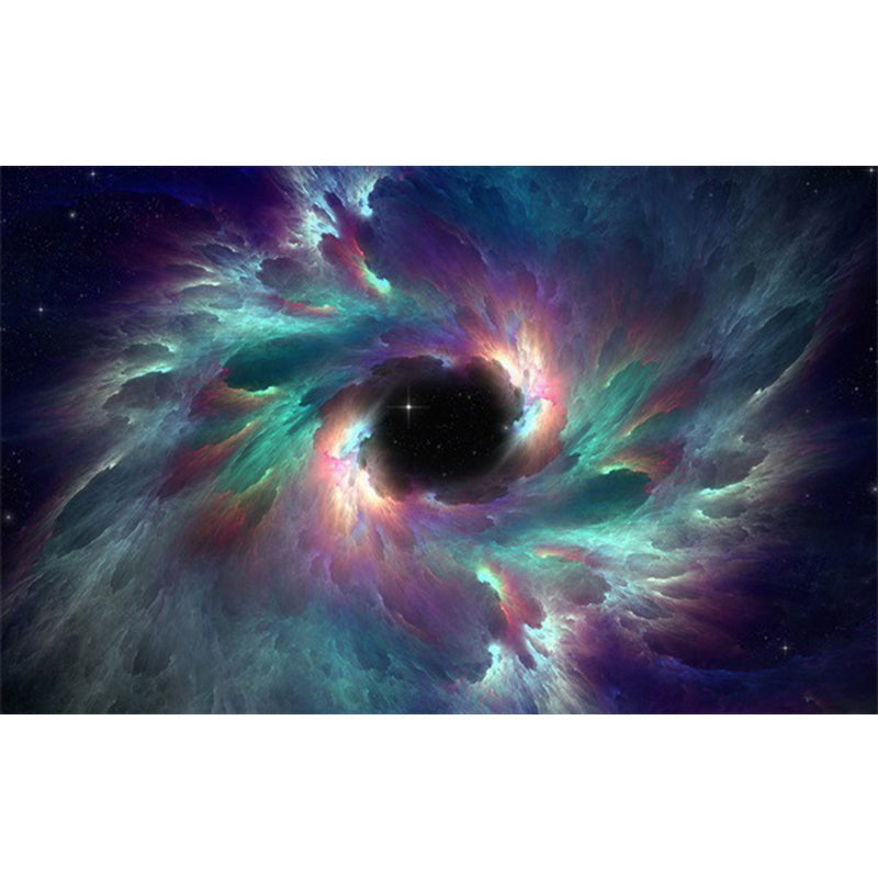 BowLift | Soothing Children's Rug Multicolor 3D Starry Sky Pattern Rug Polypropylene Non-Slip Machine Washable Rug