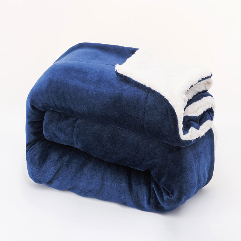 Women's reversible blanket in modern design with soft plush Bowlift