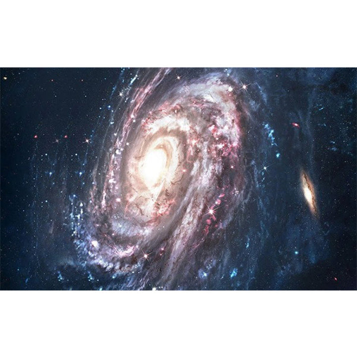 BowLift | Soothing Children's Rug Multicolor 3D Starry Sky Pattern Rug Polypropylene Non-Slip Machine Washable Rug