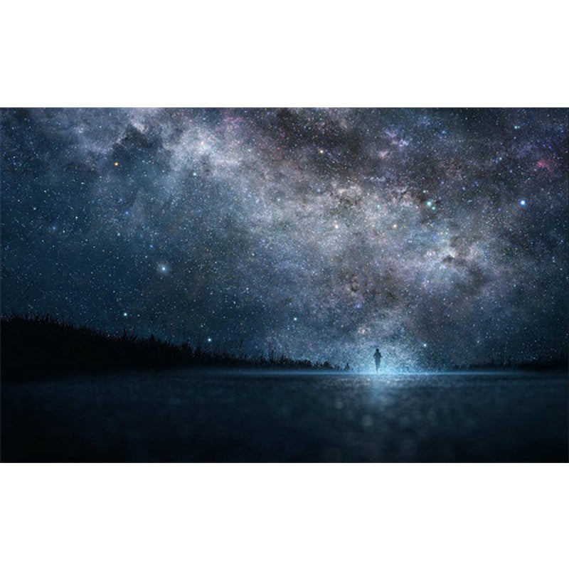 BowLift | Soothing Children's Rug Multicolor 3D Starry Sky Pattern Rug Polypropylene Non-Slip Machine Washable Rug