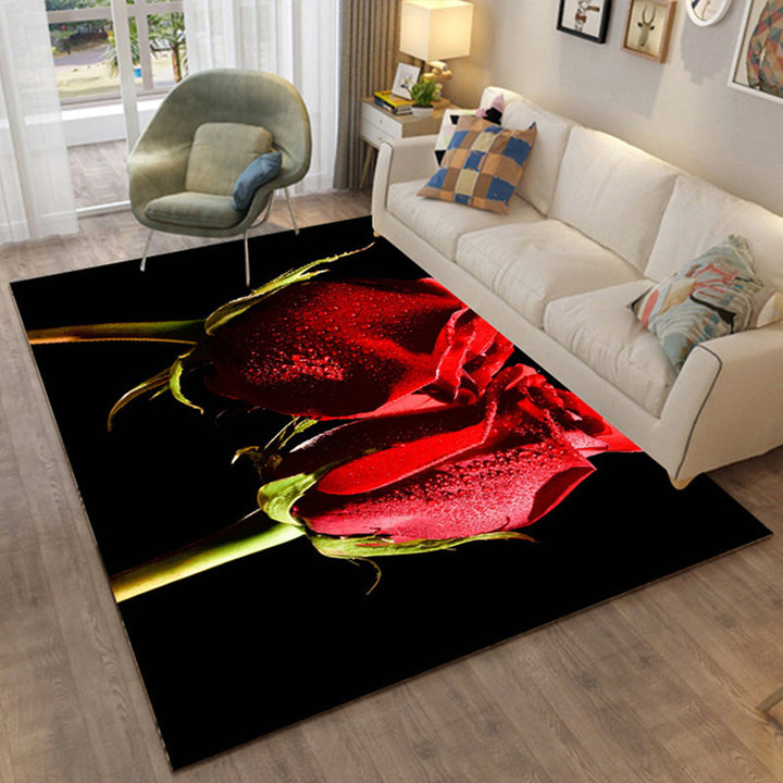 BowLift | Colorful Relaxation Area Rug Cotton Blend Cartoon Pattern Indoor Rug Machine Washable Non-Slip Rug for Décor