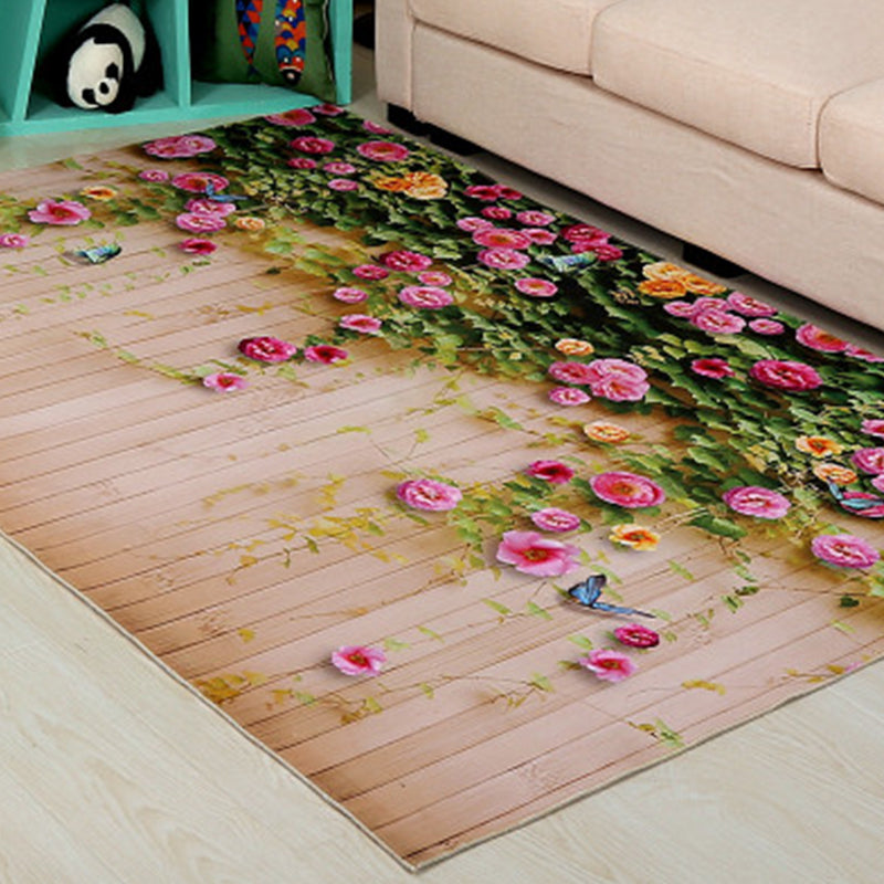 BowLift | Funky Kids Rug Multicolor 3D Patterned Polyester Rug Washable Pet Friendly Easy Care Rug