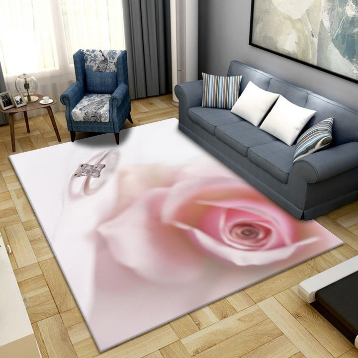 BowLift | Simple Color Block Rug Multicolored Synthetic Area Rug Non-Slip Back Washable Easy-Care Rug for the Living Room