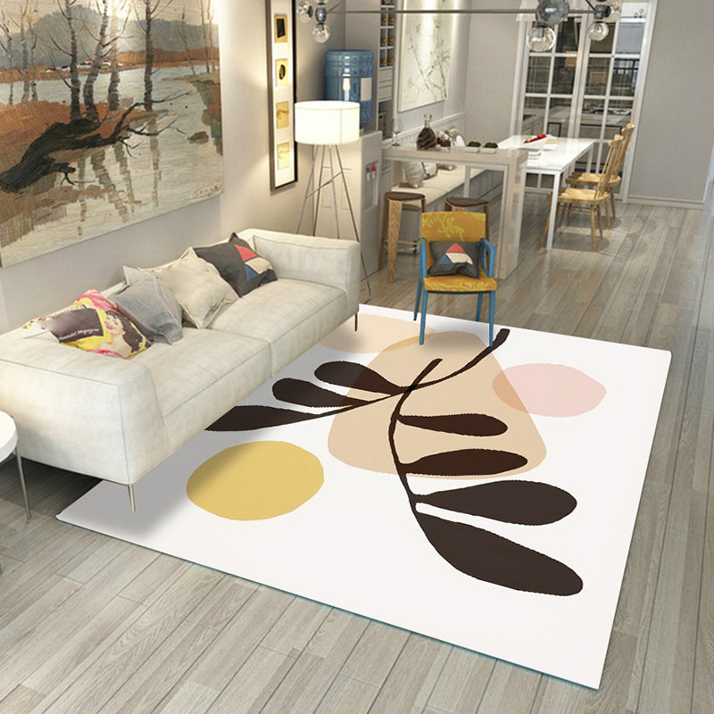 BowLift | Japanese Rug Polyester Color Broken Area Rug Non-Slip Washable Indoor Rug for Parlor