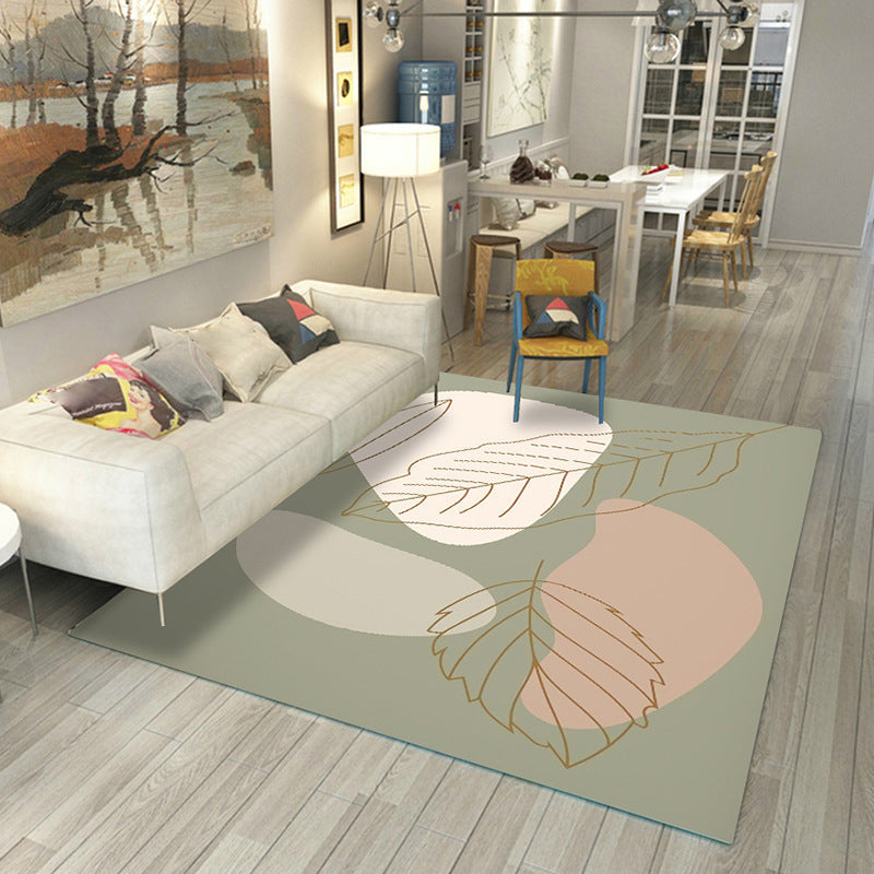 BowLift | Japanese Rug Polyester Color Broken Area Rug Non-Slip Washable Indoor Rug for Parlor