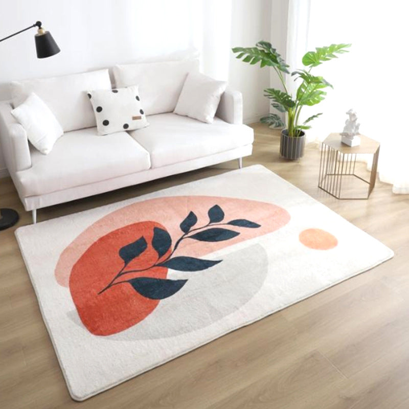 BowLift | Relaxing Color Block Rug Multicolor Acrylic Area Rug Non-Slip Back Stain Resistant Indoor Rug for Bedroom