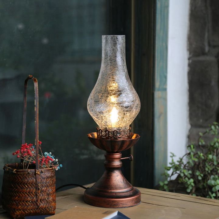 GlowThijs – Retro Atmosphere Lamp made of Craykle Glass Bowlift