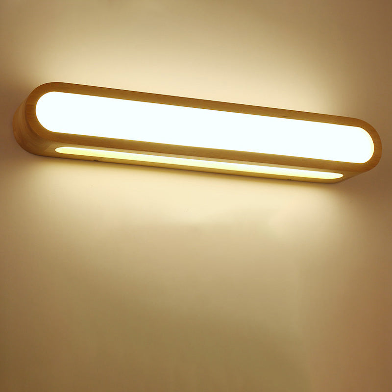 BowLift | Elongated oval bedroom washbasin light acrylic contemporary LED wall lamp light