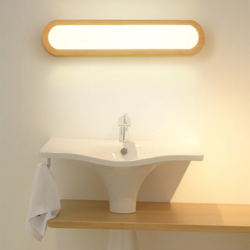BowLift | Elongated oval bedroom washbasin light acrylic contemporary LED wall lamp light