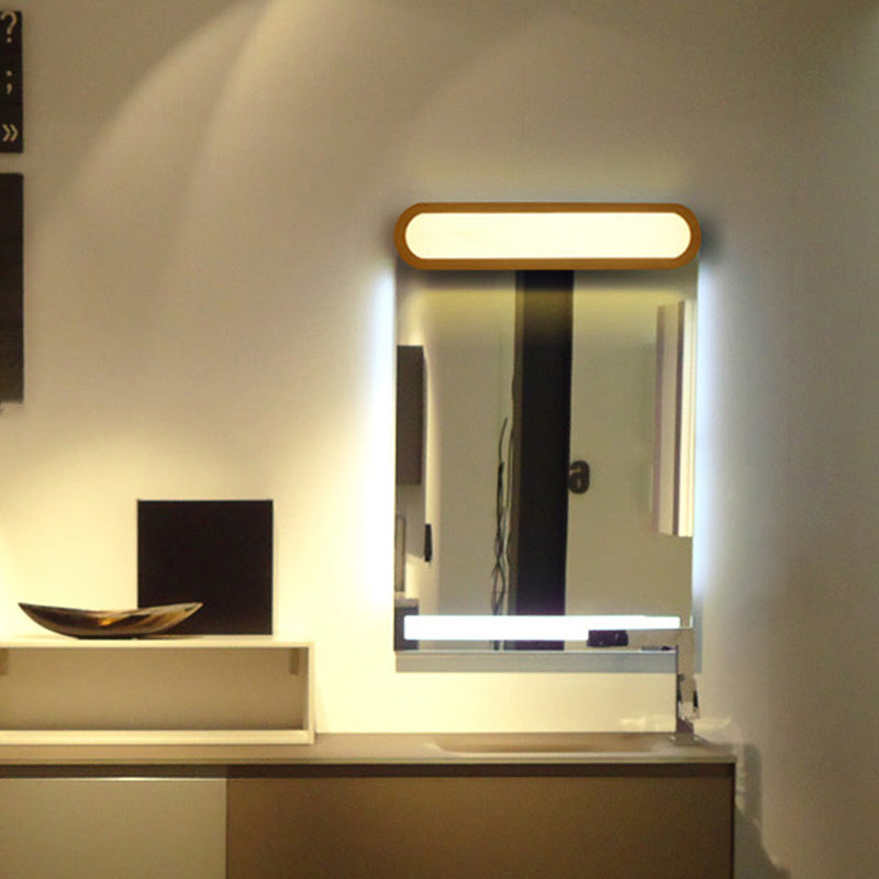 BowLift | Elongated oval bedroom washbasin light acrylic contemporary LED wall lamp light