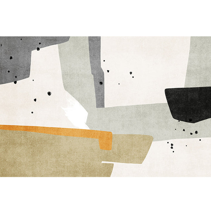 BowLift | Simple Decorative Carpet Multicolor Abstract Area Rug Synthetic Non-Slip Pet-Friendly Carpet