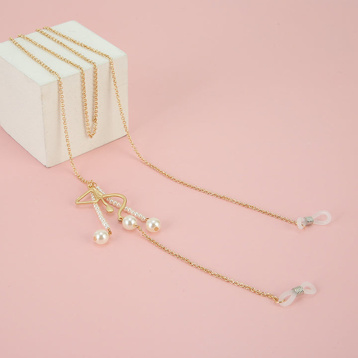 Star-Aligned Beaded Eyewear Chain Bowlift
