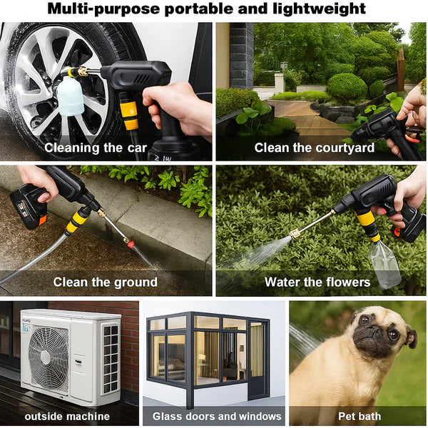 BowLift | Portable 48V Battery Pressure Washer | Powerful, Lightweight and Ideal for Cleaning Cars, Gardens and Outdoor Surfaces
