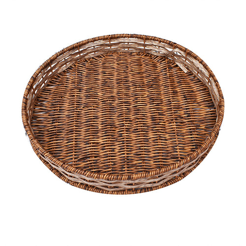 Handwoven Round Storage Tray Bowlift