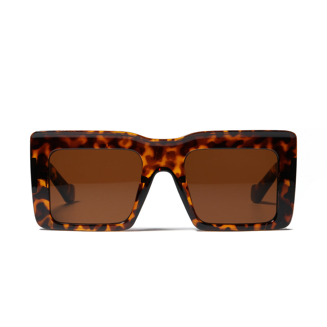 Women square sunglasses with transparent frame and UV protection Bowlift