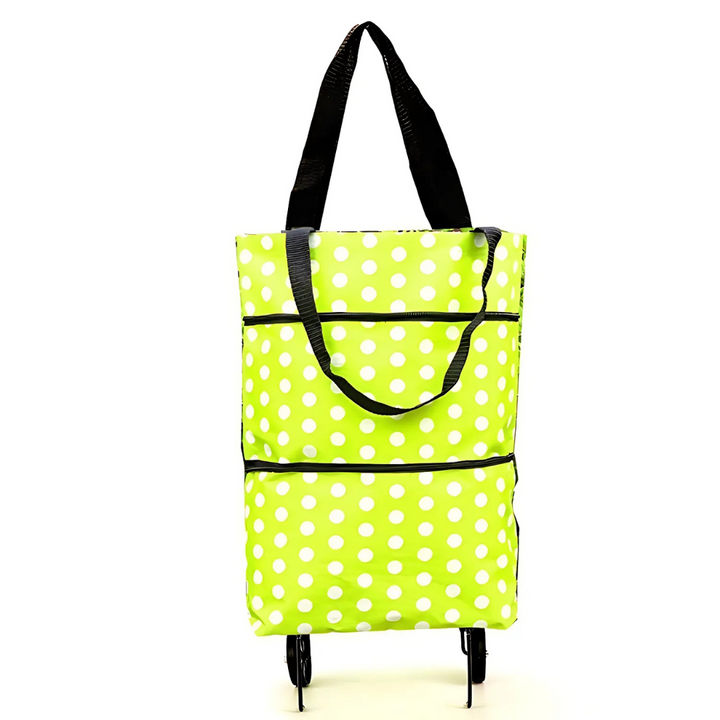 Foldable shopping trolley with expandable wheels | Bowlift