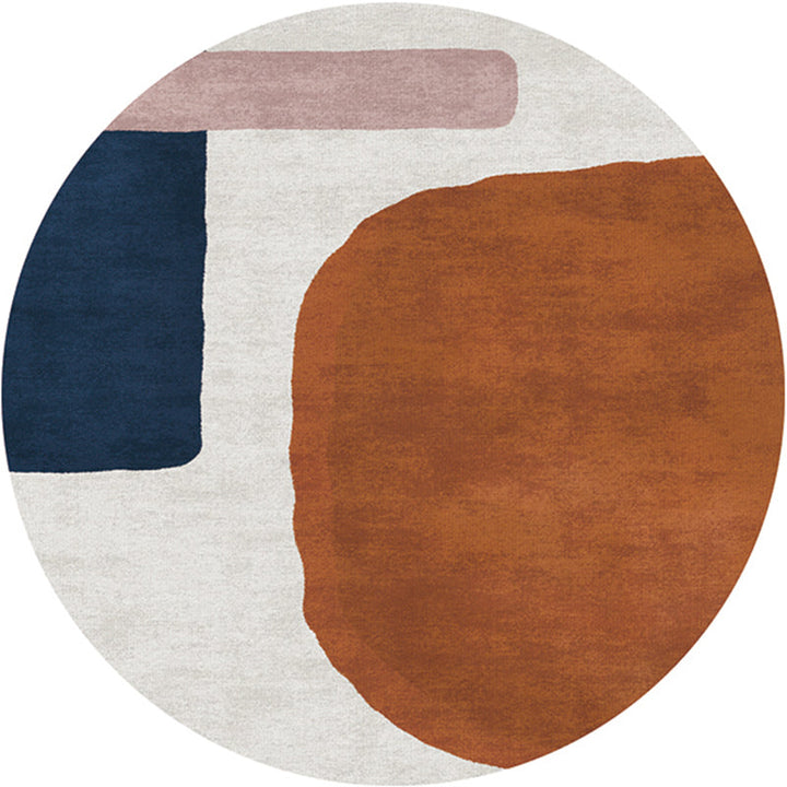 BowLift | Creative Bedroom Rug Multicolored Color Differentiated Rug Polypropylene Washable Pet Friendly Non-Slip Rug