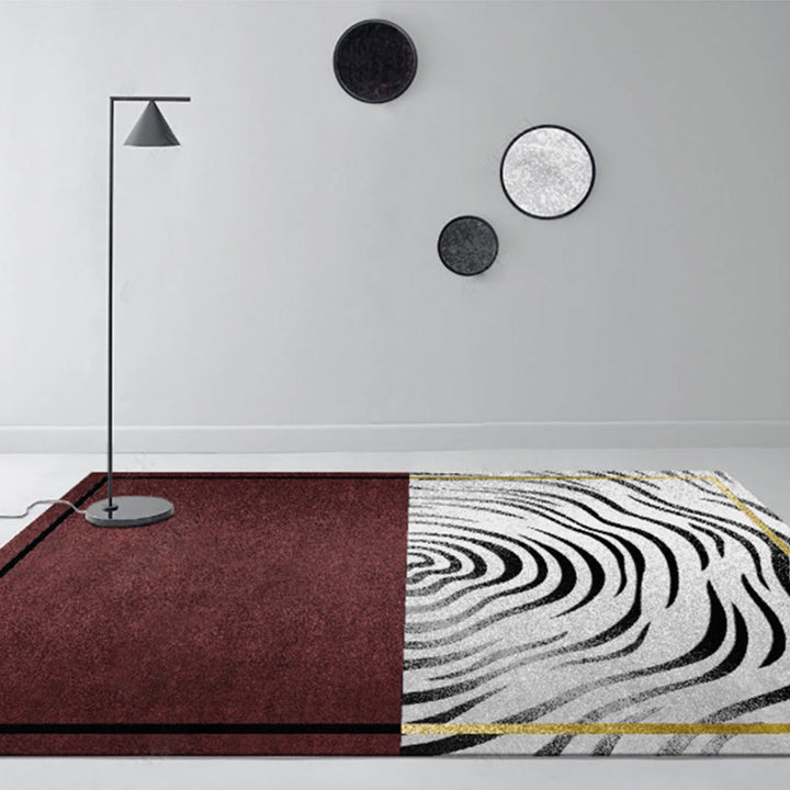 BowLift | Multi-Color Living Room Carpet Casual Geometric Print Indoor Carpet Polypropylene Pet-Friendly Washable Carpet