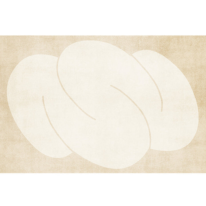 BowLift | Modern Home Decor Rug Beige Abstract Printed Area Rug Cotton Blend Non-Slip Machine Washable Rug
