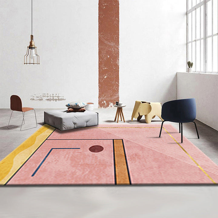 BowLift | Simple Luxury Rug Multicolored Color Blocks Rug Pet Friendly Stain Resistant Indoor Rug for Living Room