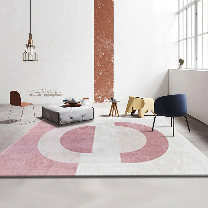 BowLift | Simple Luxury Rug Multicolored Color Blocks Rug Pet Friendly Stain Resistant Indoor Rug for Living Room